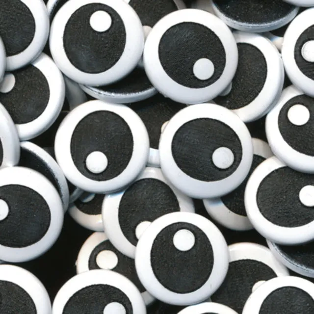 Kam Snaps Druckknöpfe Two-Toned Engraved Eyes 25 Sets