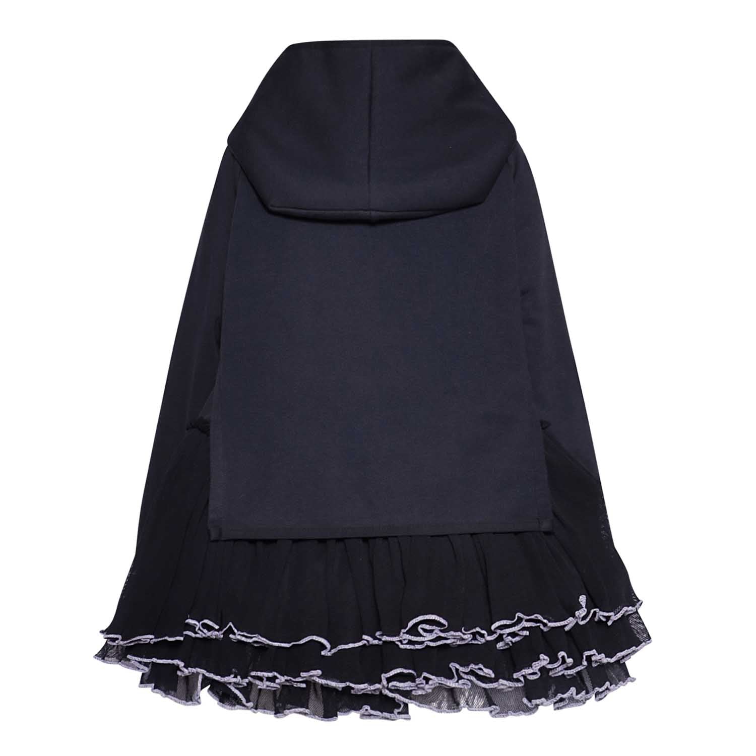Infantium Victoria Drama Hoodie Mädchen schwarz Tüll Rüschen