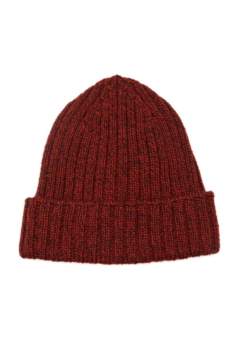 marlowe nature Ribbed Merino Hat Mütze navy Merinowolle