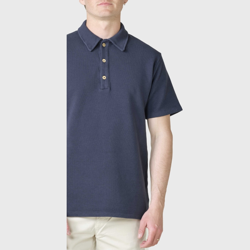 Marlowe Nature Banks Polo Tee navy M Bio-Baumwolle