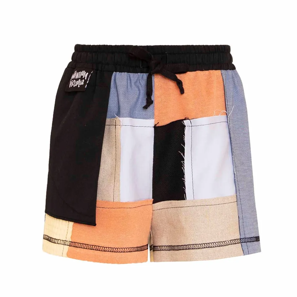 Infantium Victoria Shorts Patchwork Bunt 104 Bio-Hanf