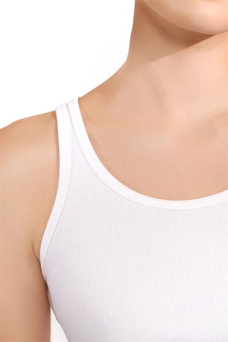 Marlowe Nature Tank Ribbed Rippentop Bio-Baumwolle black