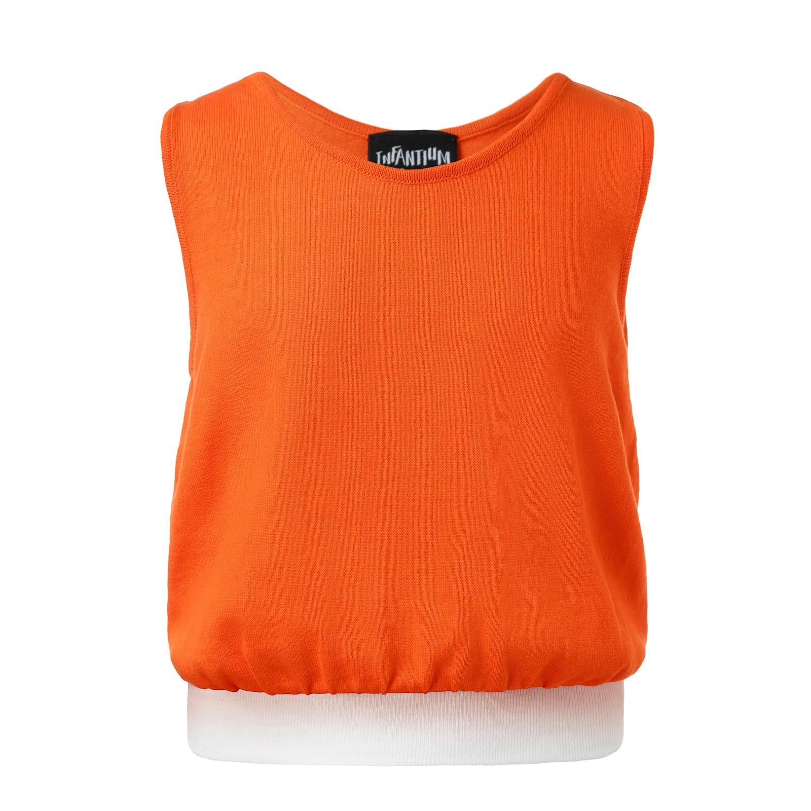 Infantium Victoria Tank Top Orange Häkelstickerei Mädchen