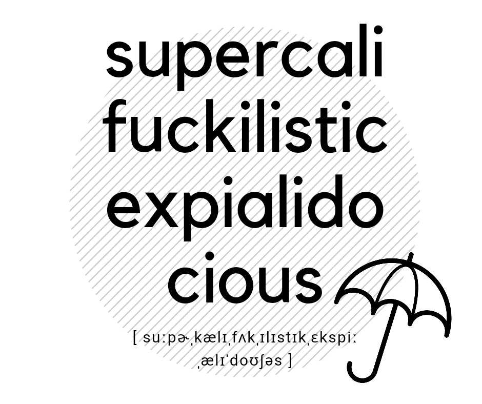 Schnittrebell Supercalifuckilisticexpialidocious Plotterdatei SVG