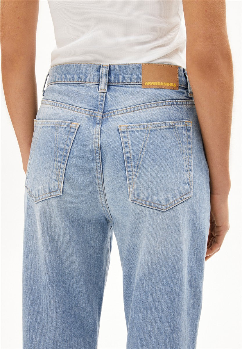 marlowe nature Aaikala High Straight Jean andromedar Baumwolle