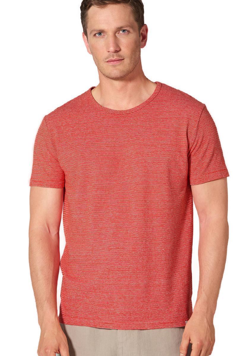 Marlowe Nature Streifentshirt Shirt azure-nature Hanf Bio-Baumwolle