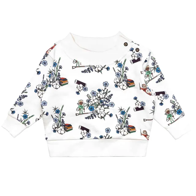 Infantium Victoria White Floral Sweatshirt Gr. 80