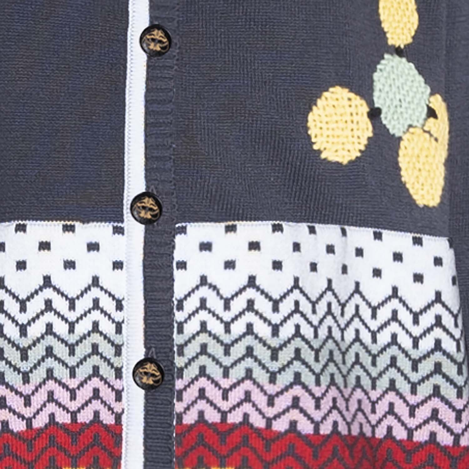 Infantium Victoria Hand-Embroidered Cardigan Strickjacke Grau 104 Bio