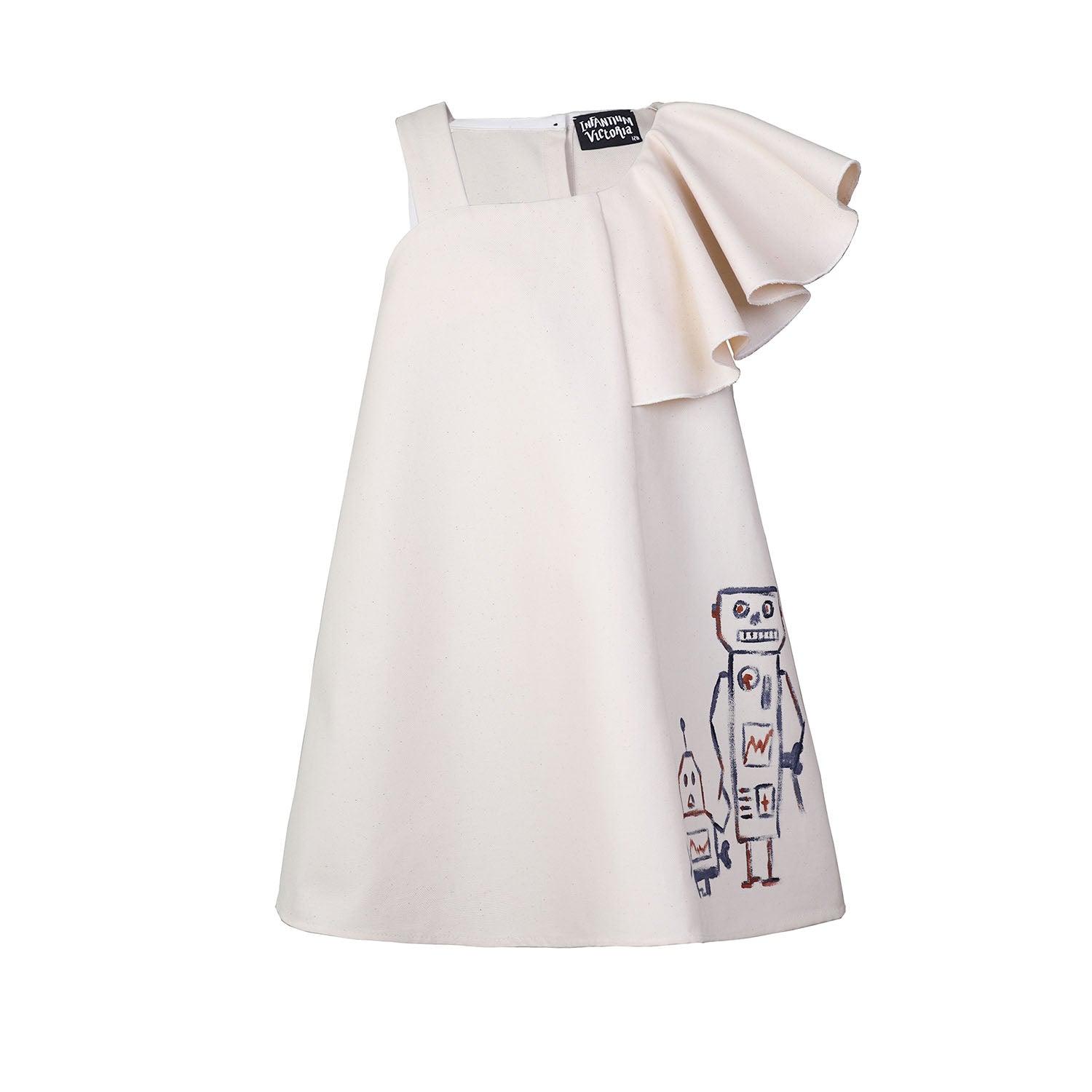 Infantium Victoria Dresses Hand-Painted Mini Dress Kleid weiß Bio 128