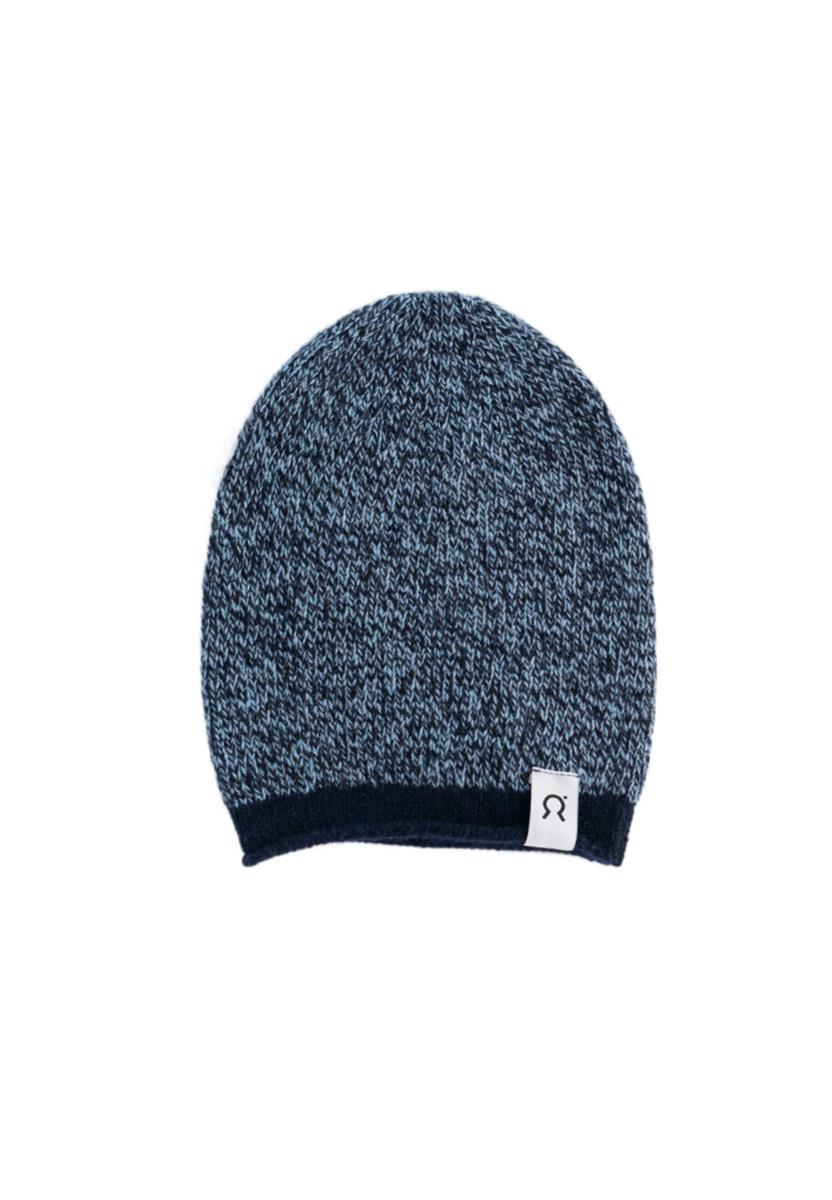 marlowe nature Cappello Vittorio Beanie mouliné-blue M