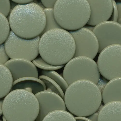 Kam Snaps Plastic Snaps B30 Druckknöpfe Salbeigrau matt 50 Sets