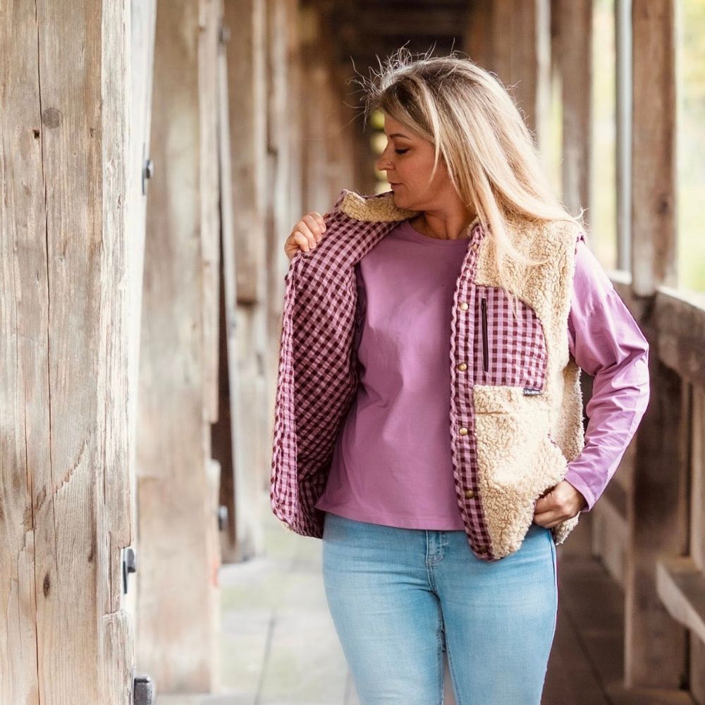 Moeve Design Weste Bluely Schnittmuster Damen Gr.32-52