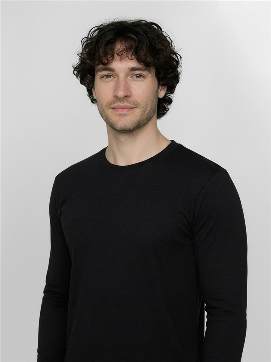 Greenbomb Basic Base Merino Langarmshirt black S