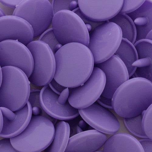 Kam Snaps Plastic Snaps Druckknöpfe B28 Dark Lavender 50 Sets glänzend