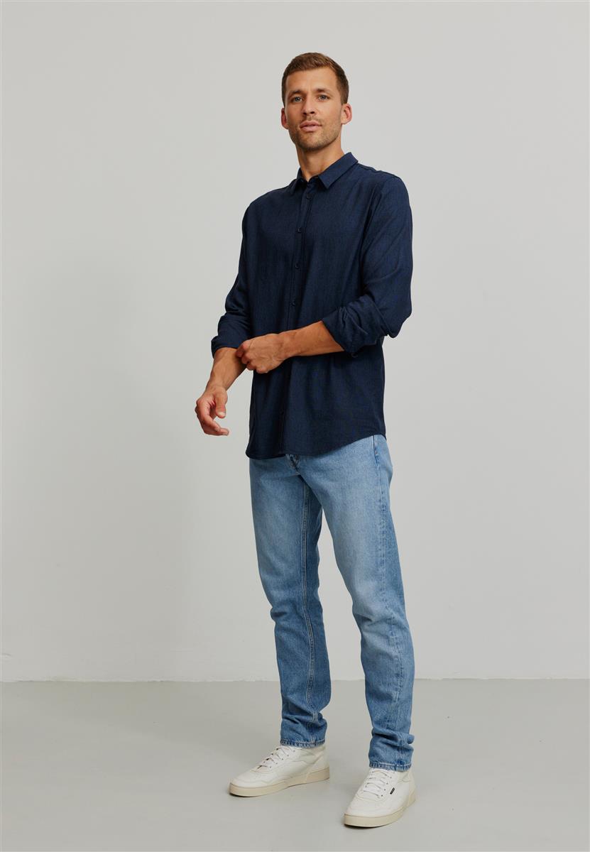 Marlowe Nature Nutmeg Hemd khaki Leinen EcoVero Gr. S-XL