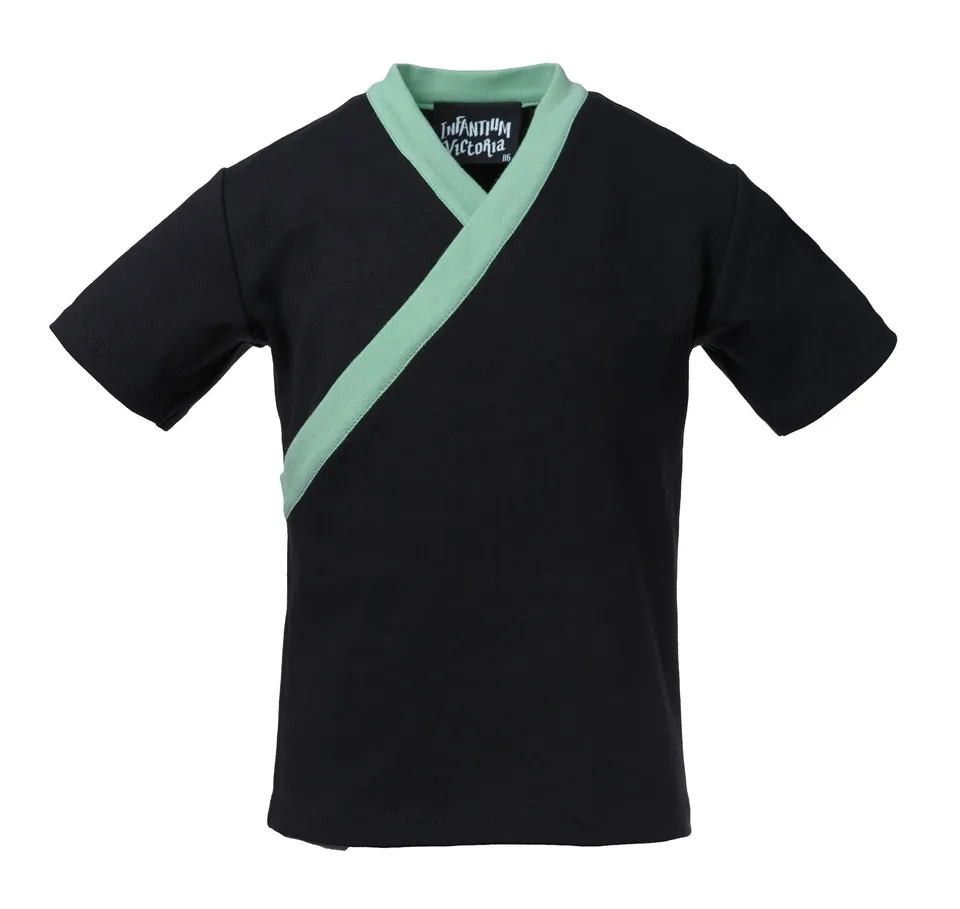 Infantium Victoria Kimono T-Shirt schwarz Baumwolle