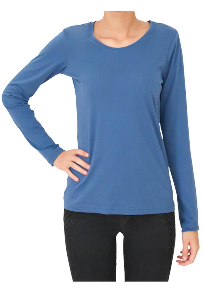 marlowe nature Damen Langarmshirt naturweiß M Bio-Baumwolle