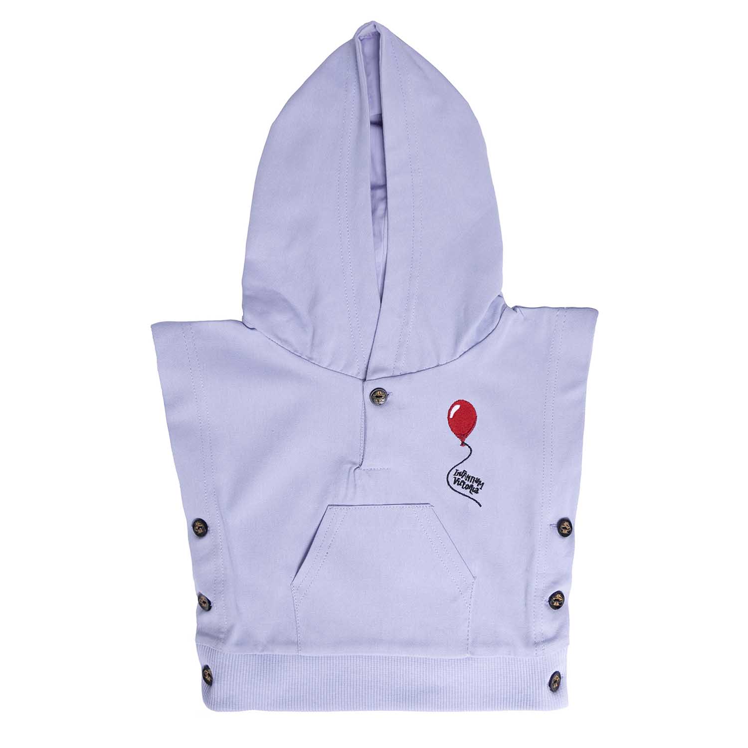 Infantium Victoria Lilac Sleeveless Baby Hoodie Lila Baumwolle