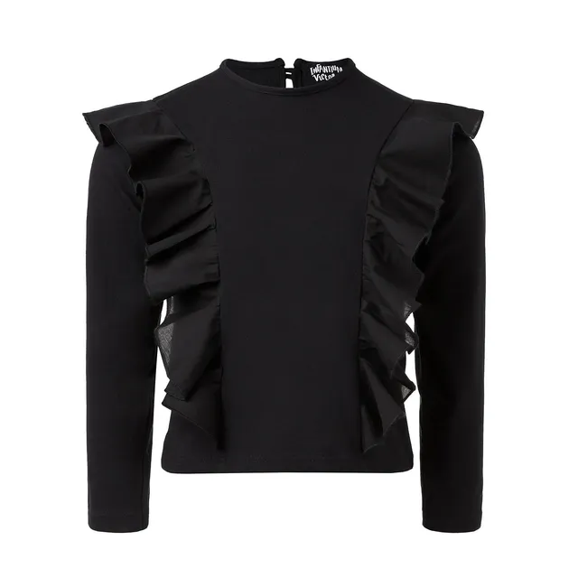 Infantium Victoria Flounce Longsleeve Langarmshirt schwarz Gr.98