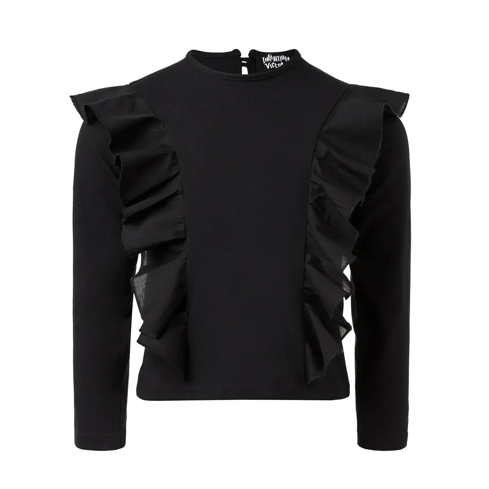 Infantium Victoria Flounce Longsleeve Langarmshirt schwarz Gr.98