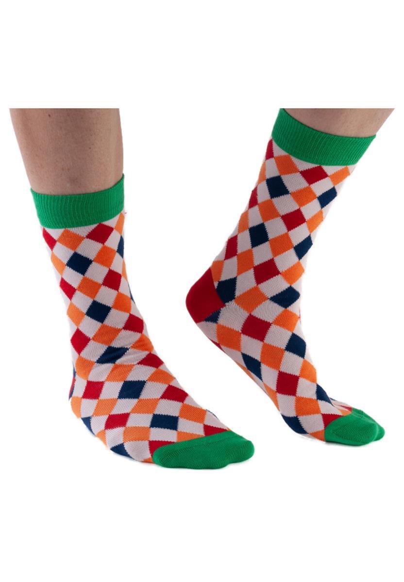 Doris & Dude Harlequin Socken green 36-40 Bambus