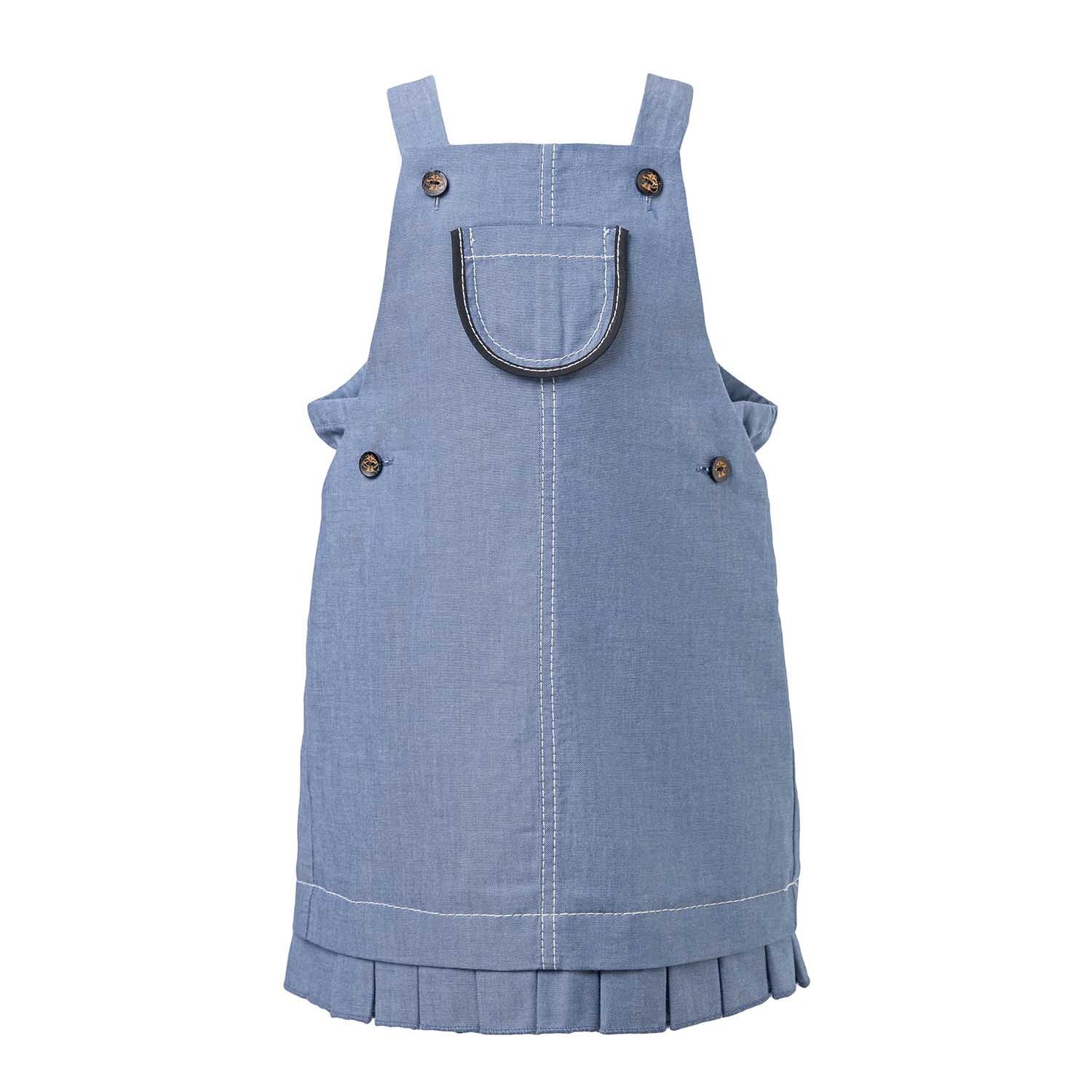 Infantium Victoria Baby Girls Denim Dress Jeanskleid Blau Baumwolle