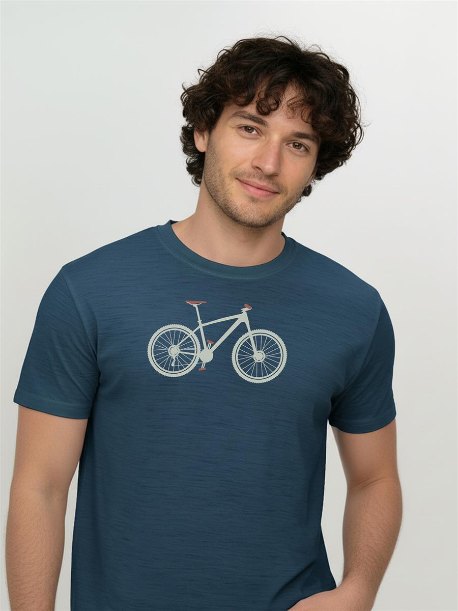 Marlowe Nature Mountain Loom Shirt blue pine Merino