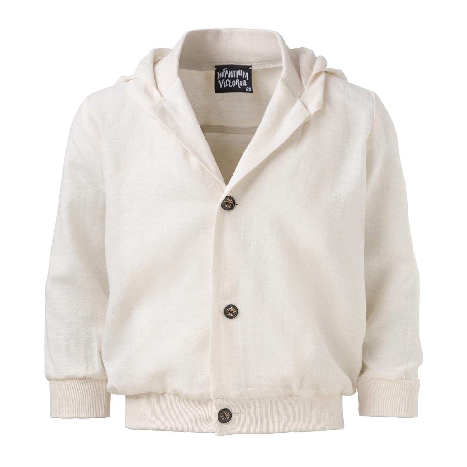Infantium Victoria Weganool Hoodie Vegan Cashmere Weiß 104