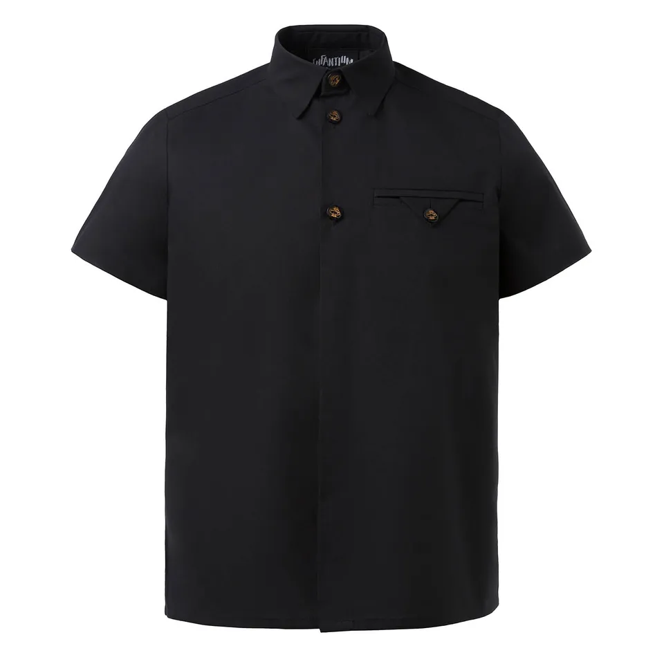 Infantium Victoria Hemdkleid Kinder schwarz Baumwolle kurzarm