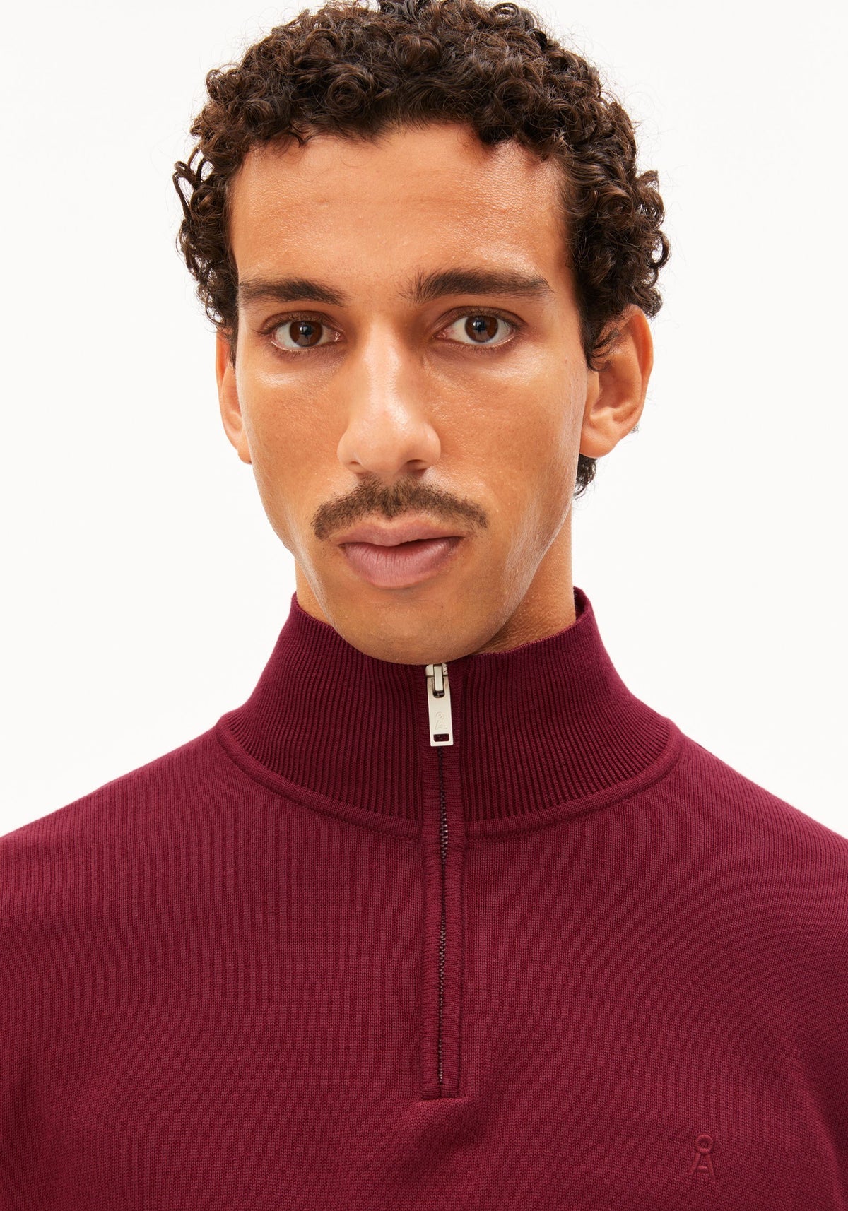 marlowe nature Faabes Half Zip Pullover velvet red M