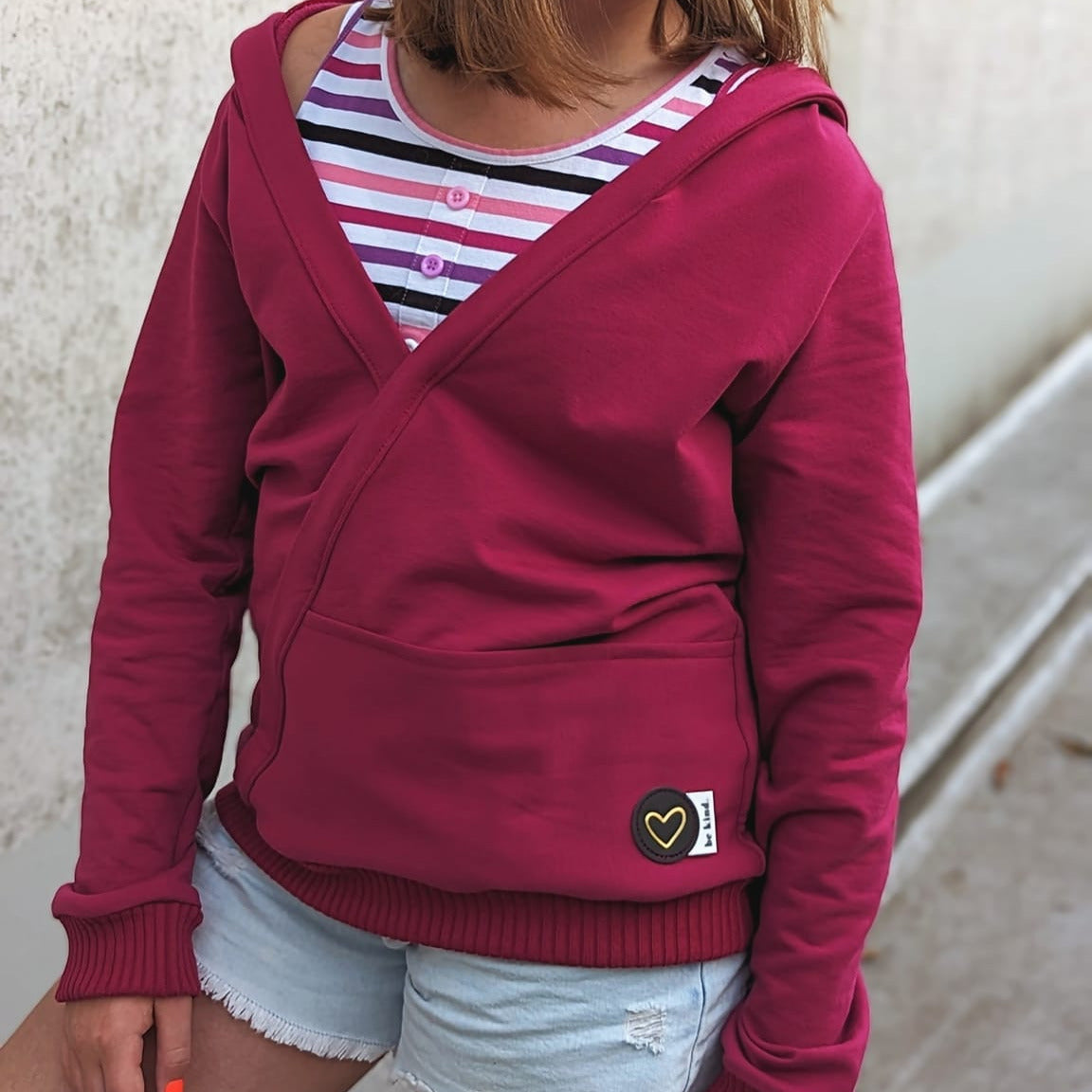 Moeve Design Mini Hoodie bequem Schnittmuster Kinder 104-164