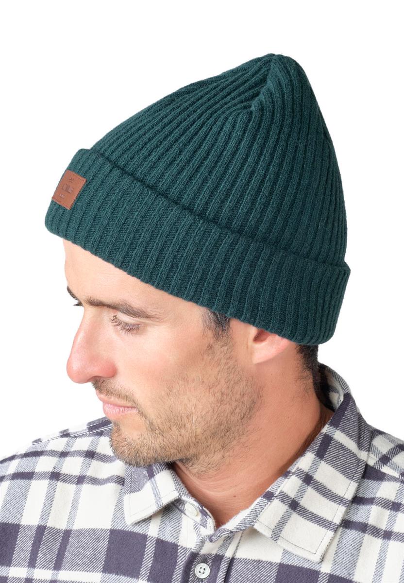 Klitmøller Heavy Rib Beanie Merinomütze black