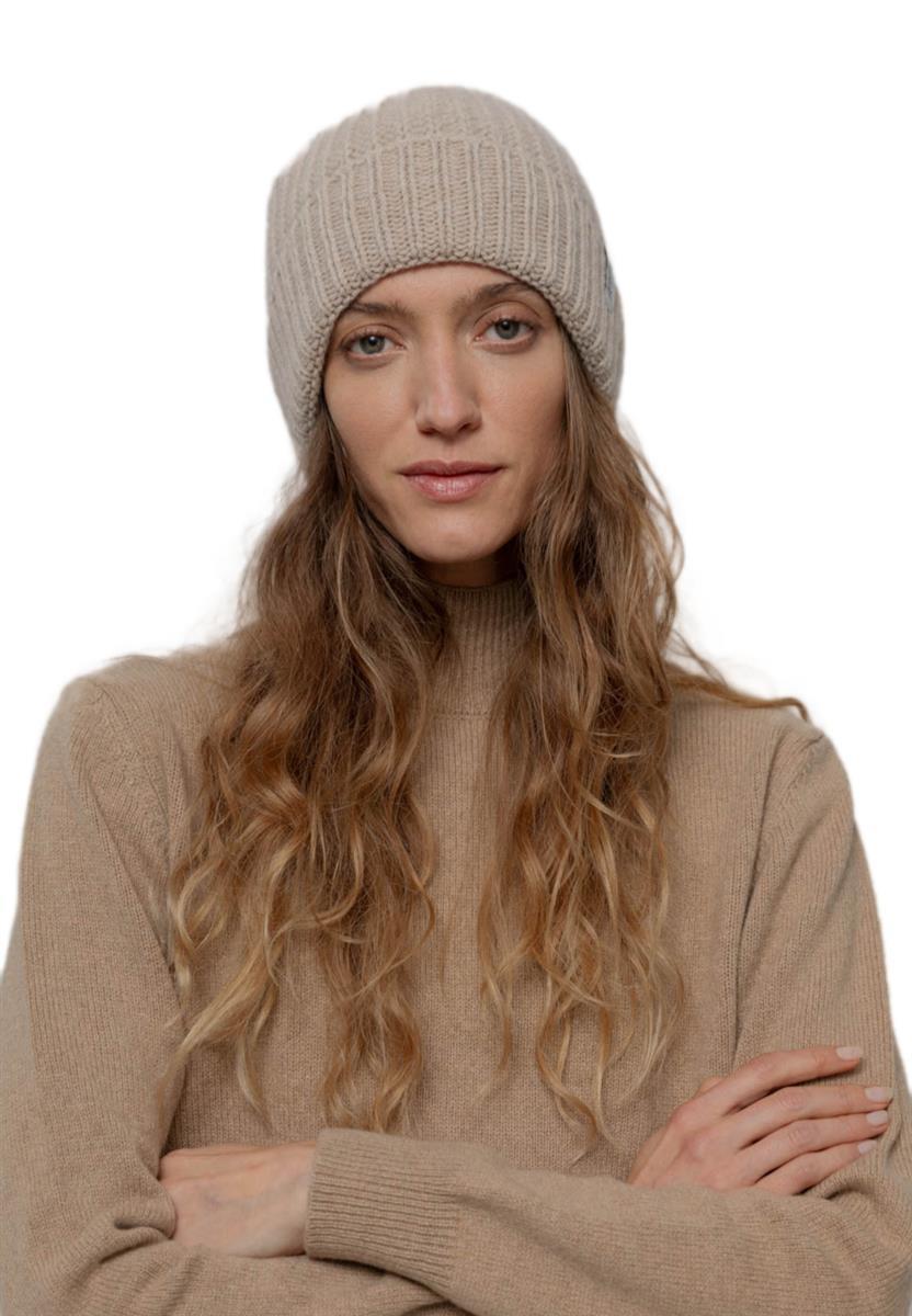 Marlowe Nature Rossana Mütze beige cantuccino Recyclingwolle