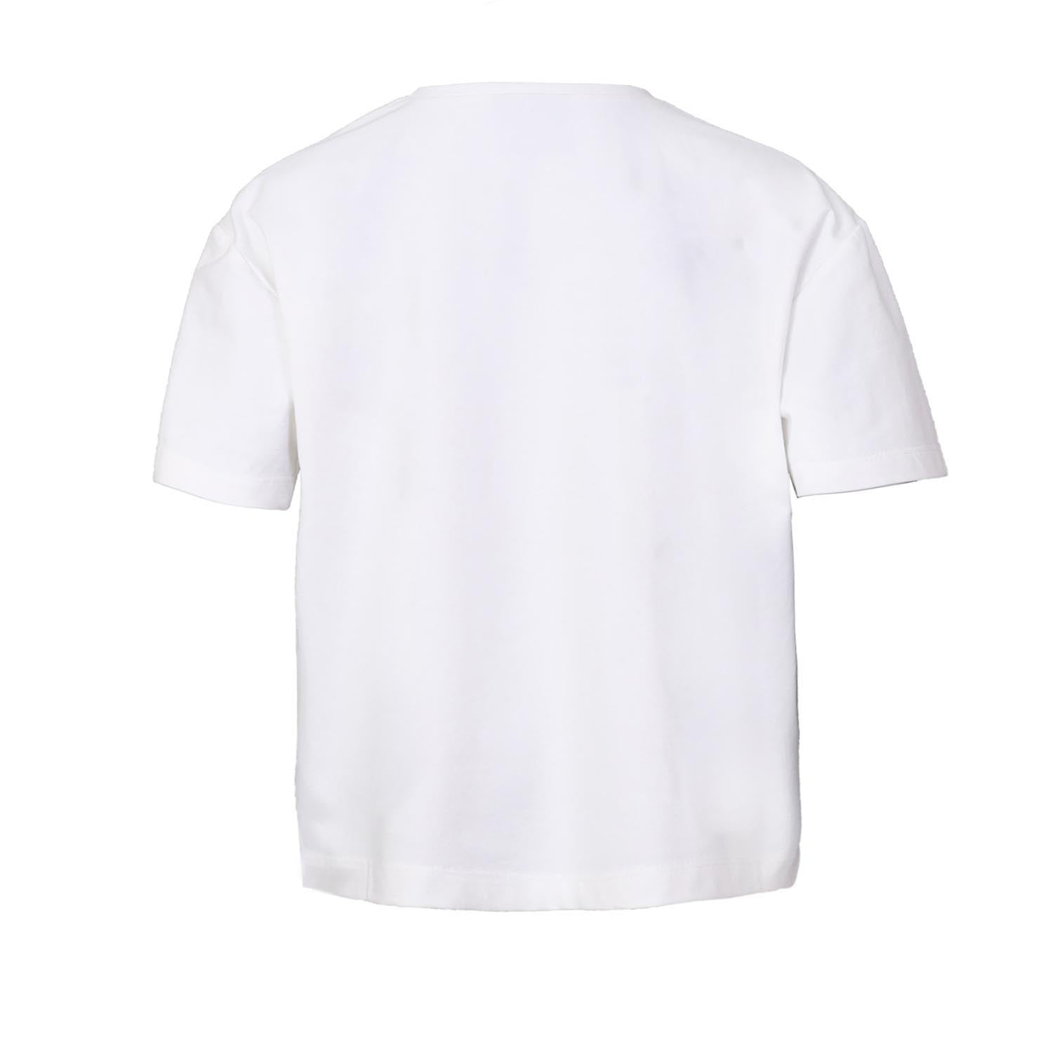 Infantium Victoria Oversized T-Shirt weiß 128 Roboter Baumwolle
