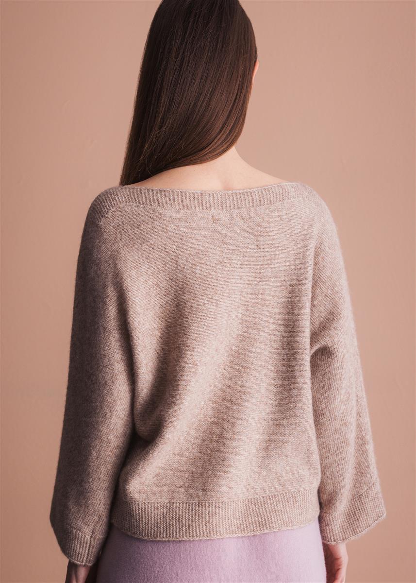 Marlowe Nature Pullover Dina Damen hazelnut Wolle Alpaka