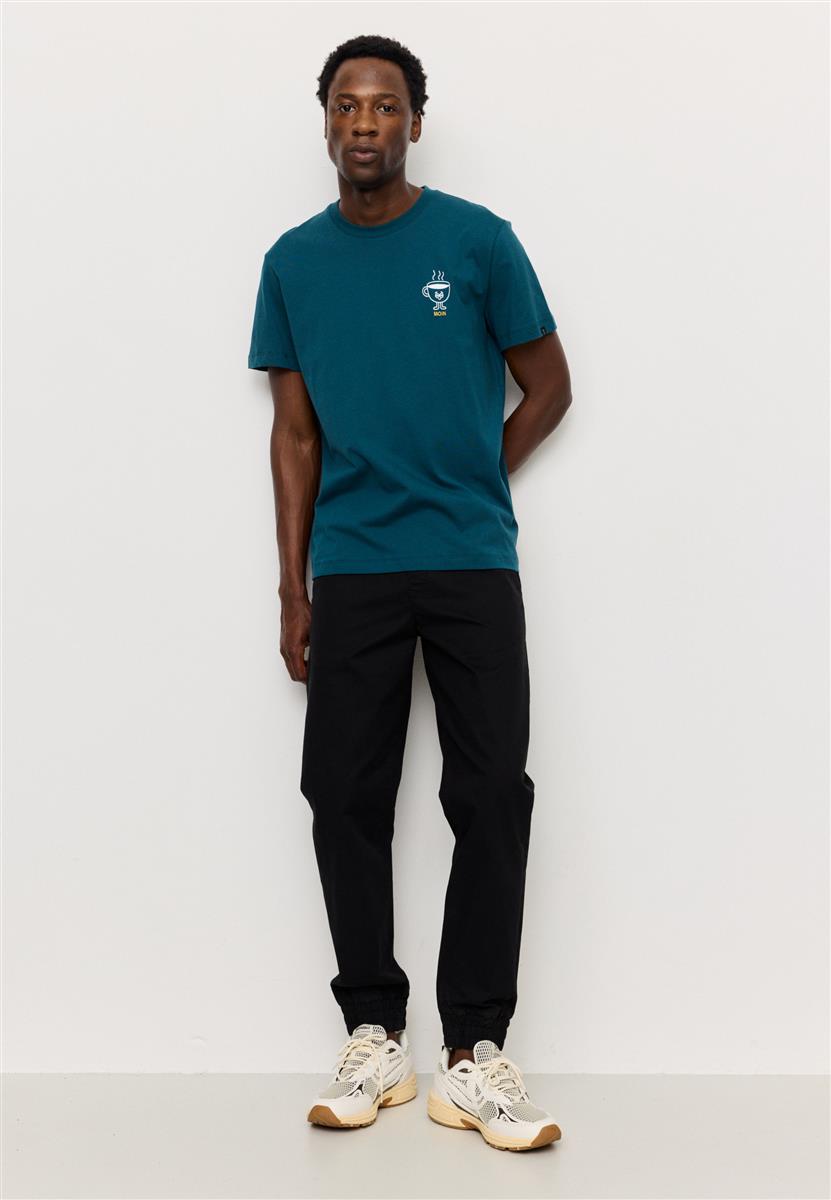 Marlowe Nature Agave Moin T-Shirt Deep Teal Bio