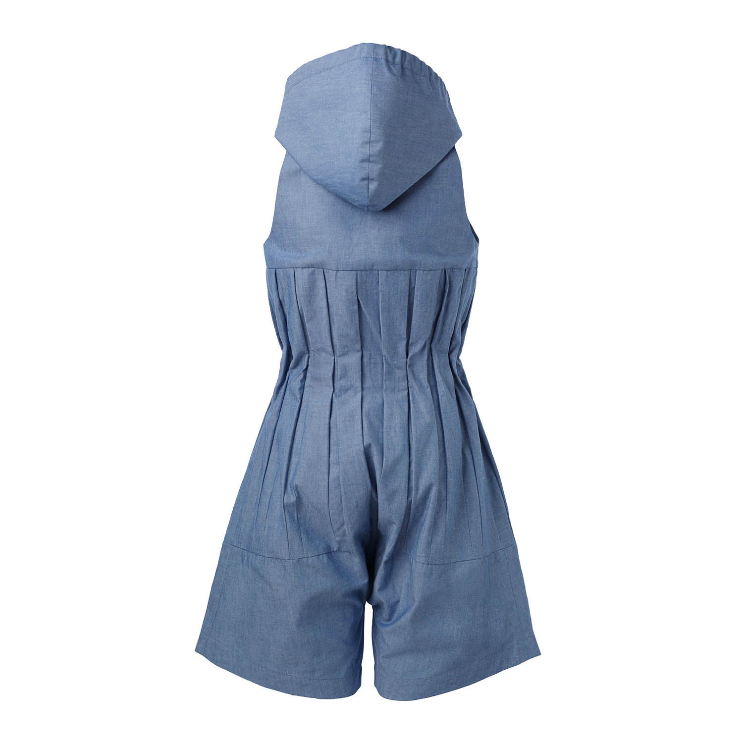 Infantium Victoria Hooded Denim Jumpsuit Overall blau Kapuze