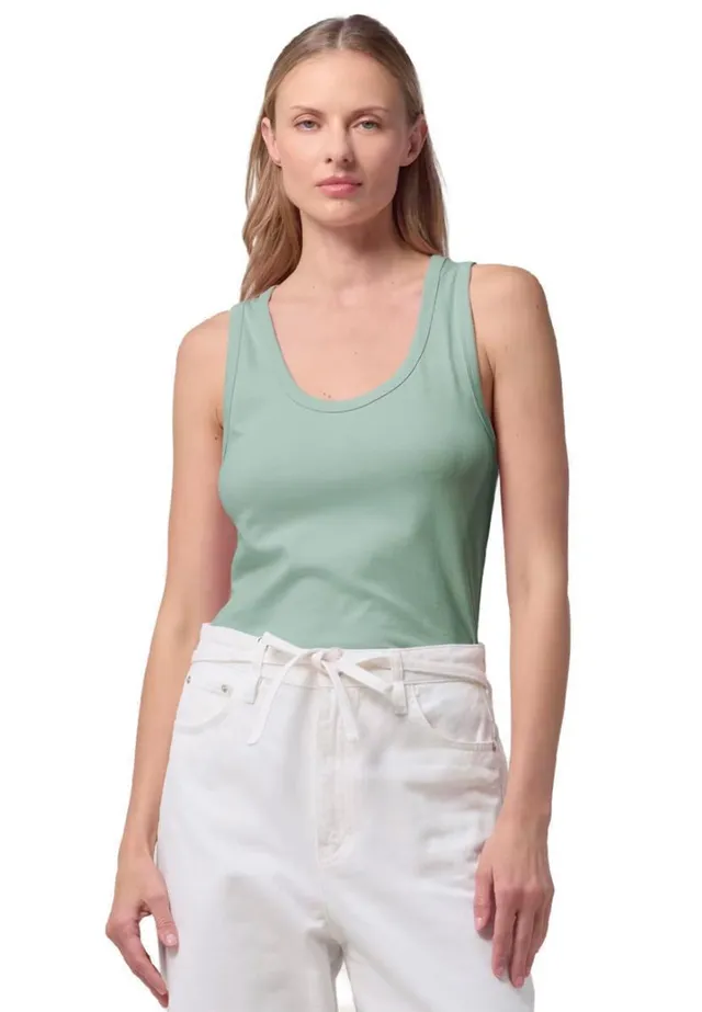 marlowe nature Ava Tank Top aloe Bio-Baumwolle Träger