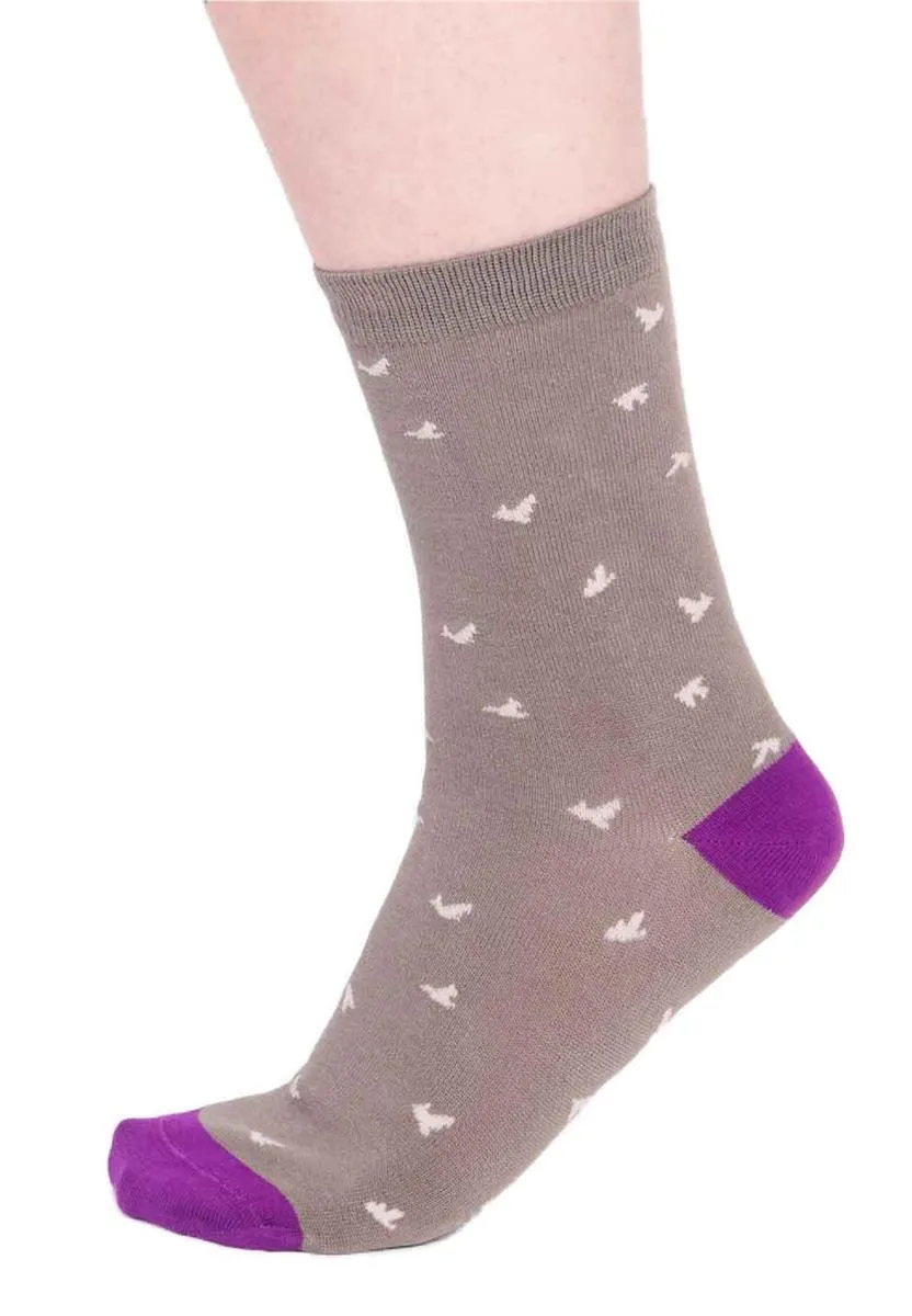 marlowe nature Wren Bird Socks Bambussocken olive green 37-41
