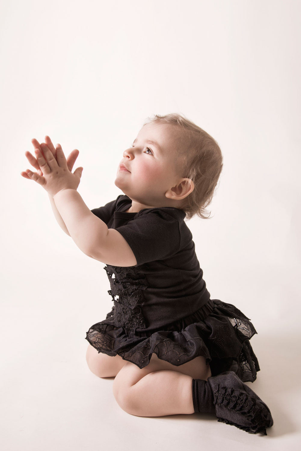 Infantium Victoria Steampunk Bloomers Baby Schwarz 80 Spitze
