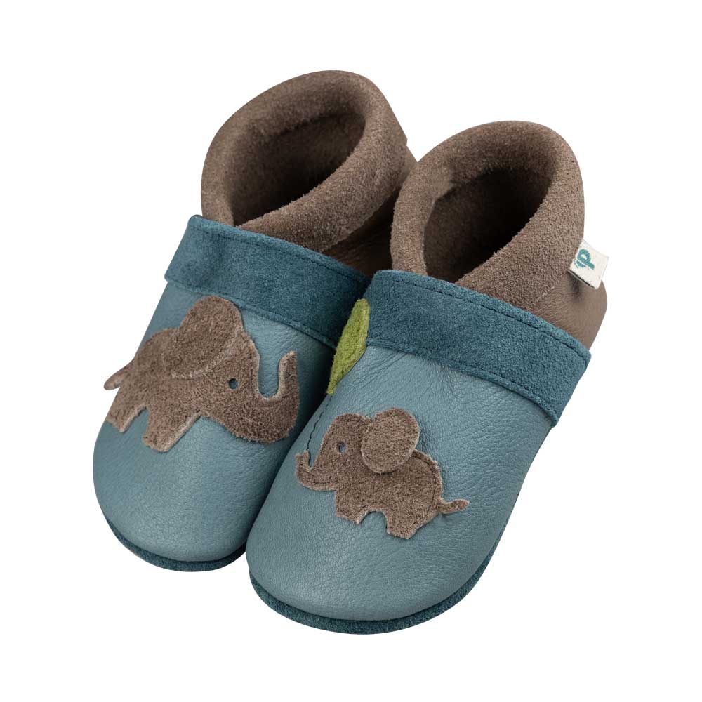 Pantolinos Elefanten Barfußschuhe paloma/tobago Leder
