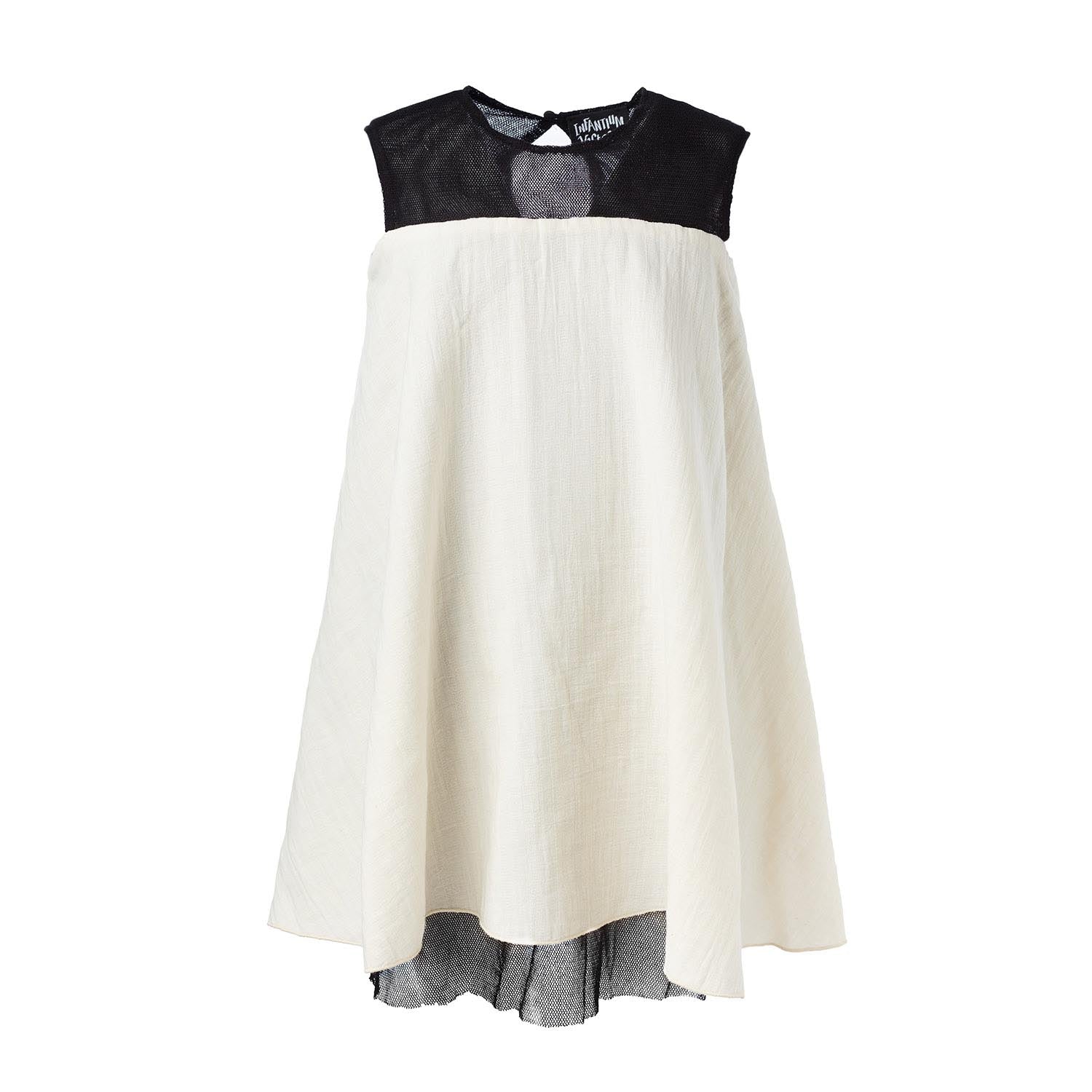 Infantium Victoria White Baby Doll Kleid Weiß Musselin 68
