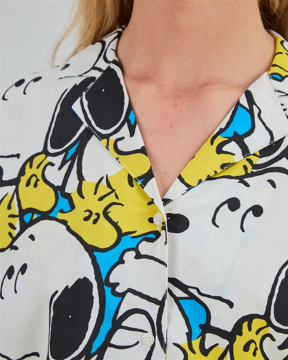 marlowe nature Peanuts Freehugs Aloha Bluse weiß