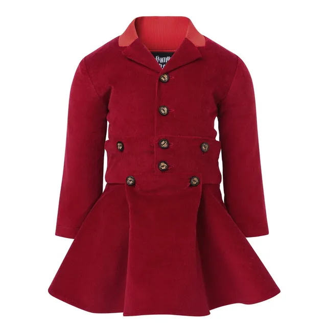 Infantium Victoria Red Velvet Babykleid rot Samt Größe 68