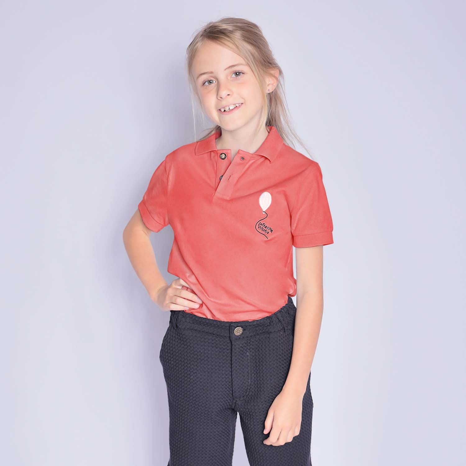 Infantium Victoria Red Polo Shirt Polohemd rot mit Tasche