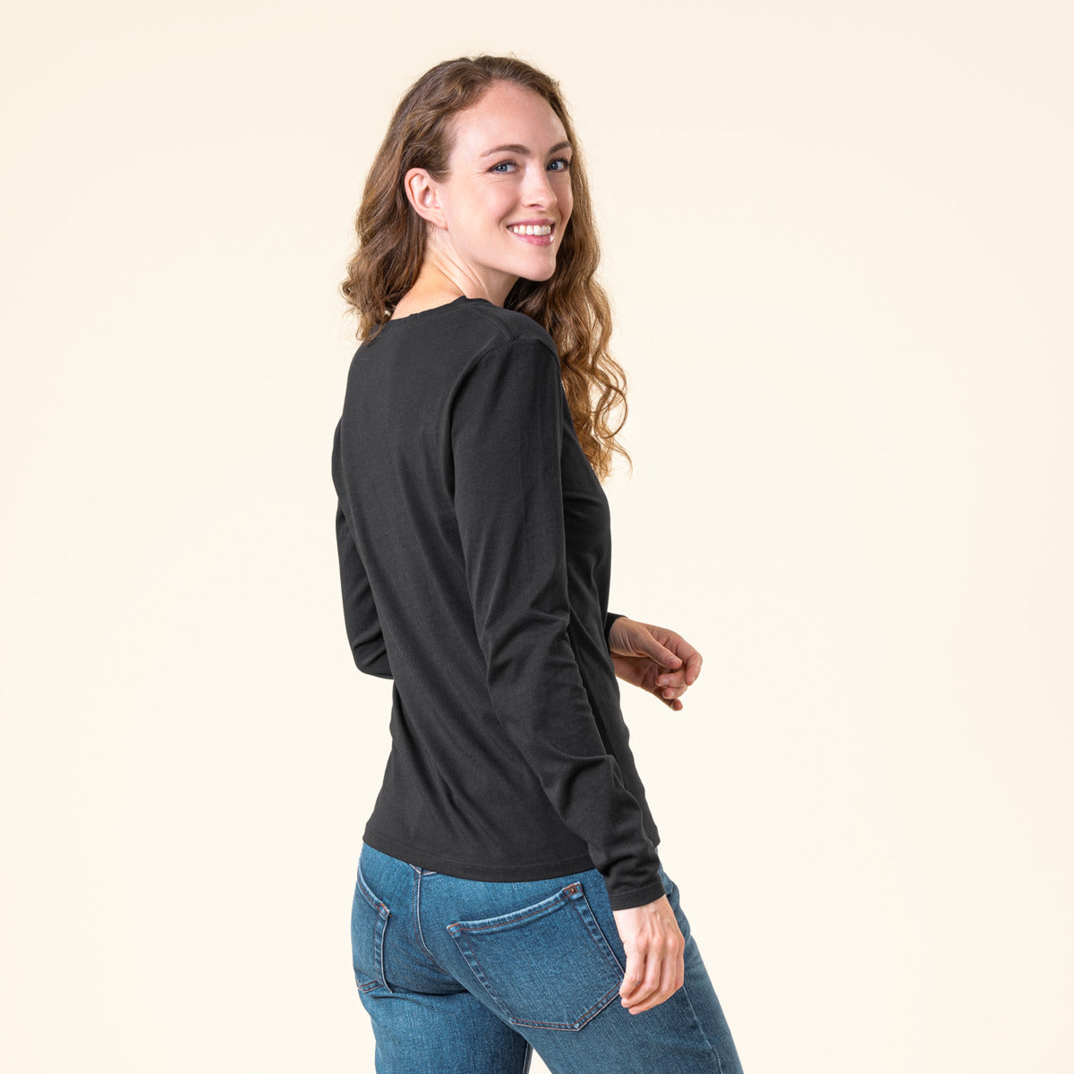 Marlowe Nature Tarana Langarmshirt ink blue Bio XS-XL