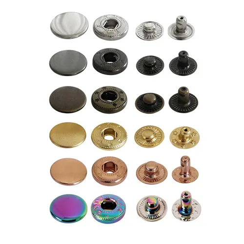 Kam Snaps Metal Snaps Fashion Metalldruckknöpfe 20 Silber