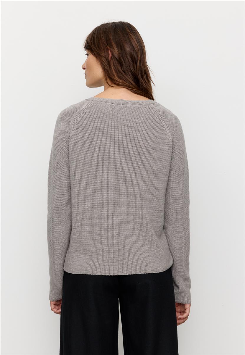 marlowe nature Arugula Pullover schwarz S Bio-Baumwolle V-Ausschnitt