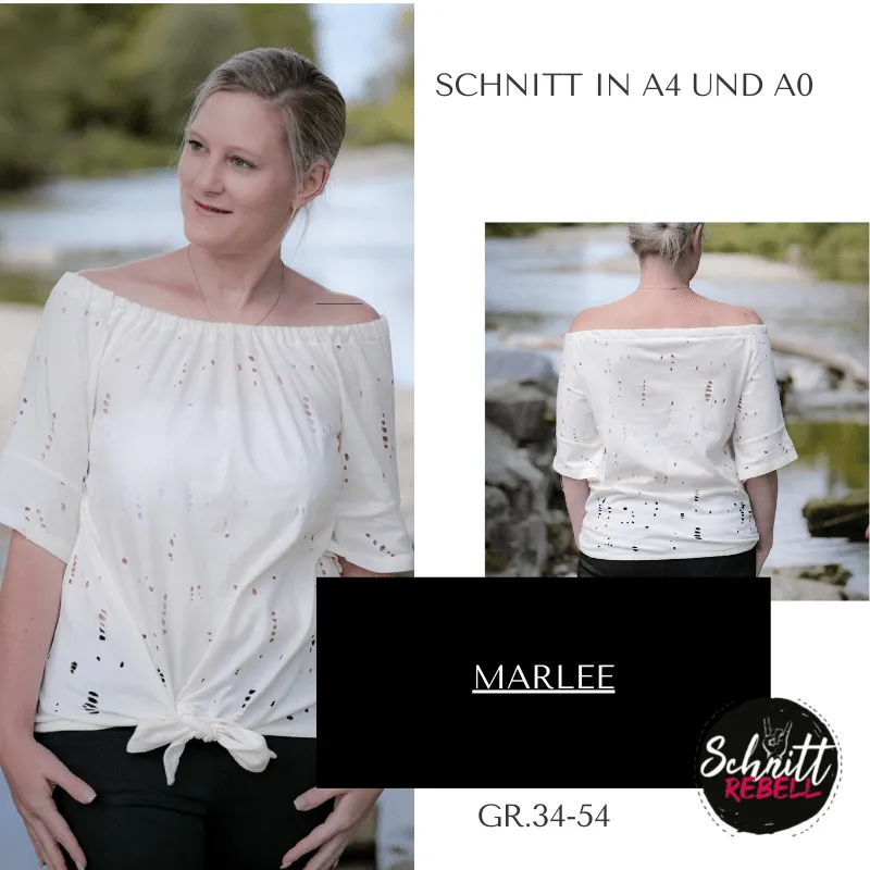 Schnittrebell Marlee Ebook Carmenbluse Gr.34-54