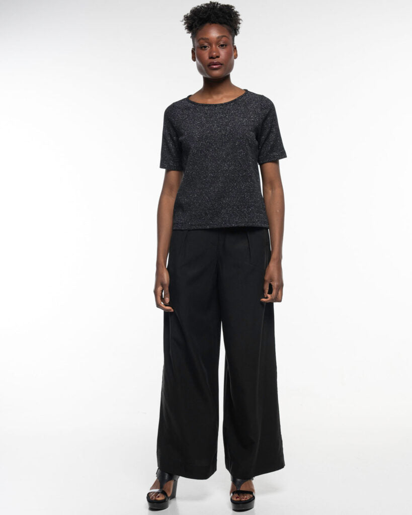 Marlowe Nature Marlene Hose raven Lyocell-Leinen